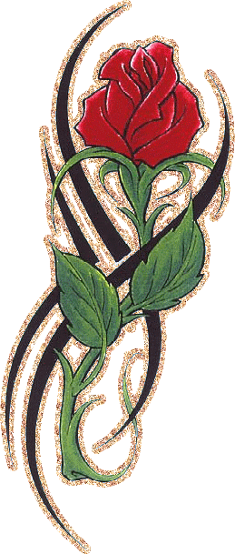 Татуировка с розой